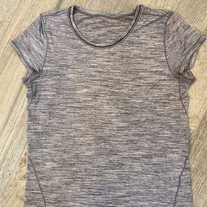 Lululemon short sleeve top light grey